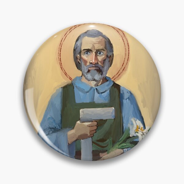 Item preview, SAINT JOSEPH THE WORKER designed and sold by HappyRandomArt.