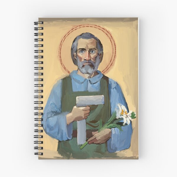 Item preview, SAINT JOSEPH THE WORKER designed and sold by HappyRandomArt.