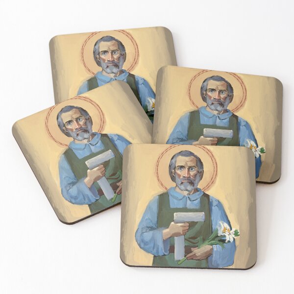 Item preview, SAINT JOSEPH THE WORKER designed and sold by HappyRandomArt.