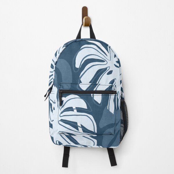 Item preview, Summer tropical leaves in blue designed and sold by Miss-Belle.