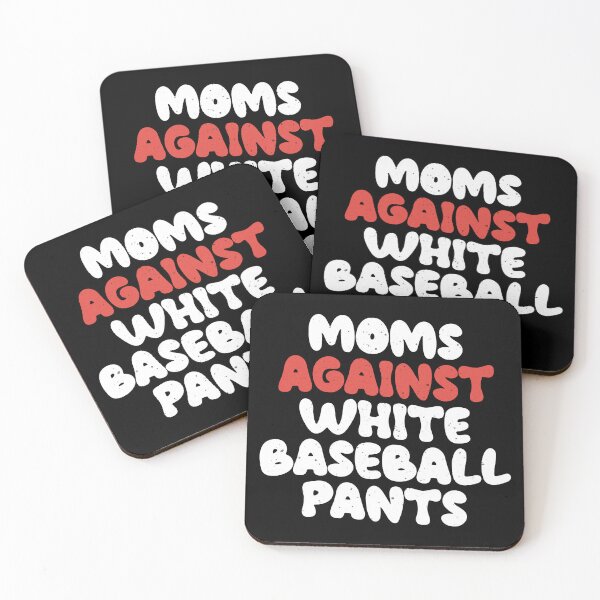 Item preview, MOM AGAINST WHITE BASEBALL PANTS designed and sold by nimsart1.