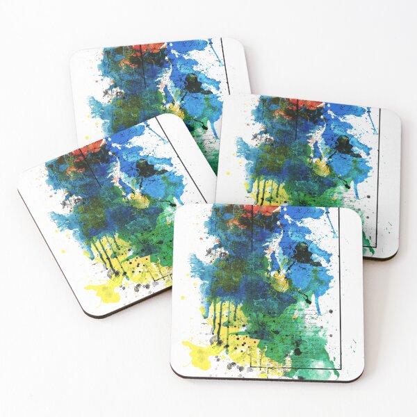 Item preview, Colourful Ink Splatter Abstract designed and sold by Trevor Hirst.