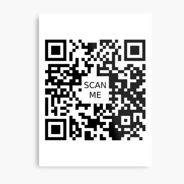 rickroll qr code Art Board Print for Sale by bsashop