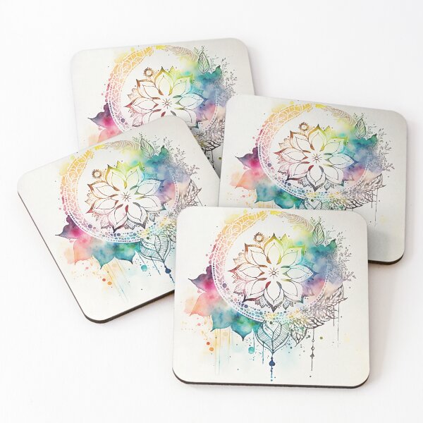 Item preview, Colorful mandala boho art decoration designed and sold by VeronicArt85.