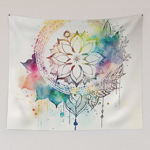 Item preview, Colorful mandala boho art decoration designed and sold by VeronicArt85.