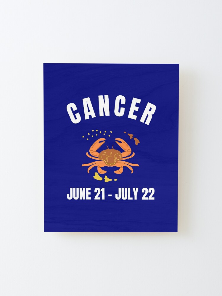 Cancer star sign Mounted Print