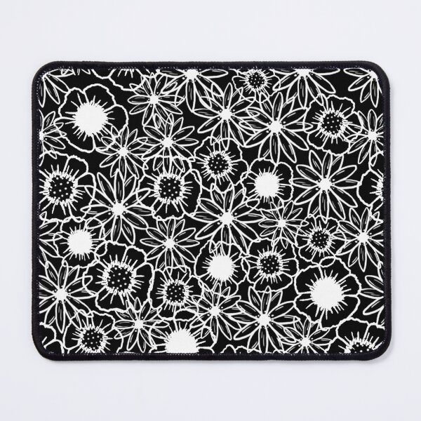 Item preview,  Floral floral pattern black and white designed and sold by PHedgehog.