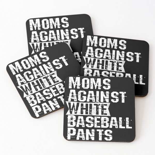 Item preview, MOM AGAINST WHITE BASEBALL PANTS designed and sold by nimsart1.