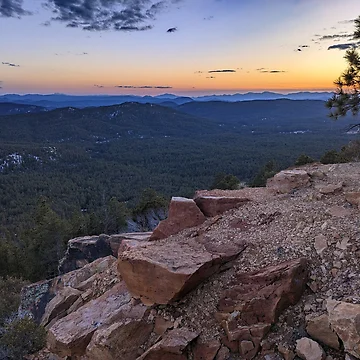 Artwork thumbnail, Canyon Rim Sunset by Ryan Stephens