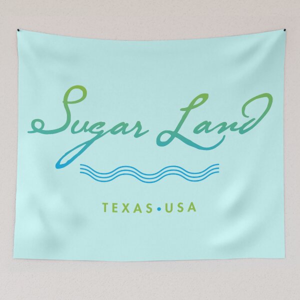 Item preview, Sugar Land Texas Typographic Design designed and sold by Futurebeachbum.