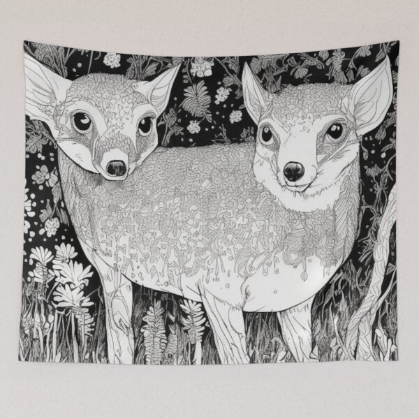 Item preview, Two Headed Fox  designed and sold by Fungal-Art.