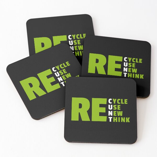 Item preview, Recycle, reuse, renew, rethink designed and sold by Bunchable.