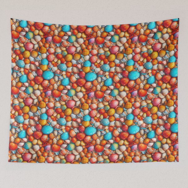 Item preview, Colorful Shells Pattern designed and sold by Saltys-Shop.