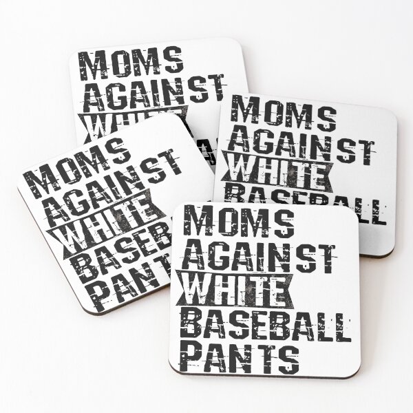 Item preview, MOM AGAINST WHITE BASEBALL PANTS designed and sold by nimsart1.