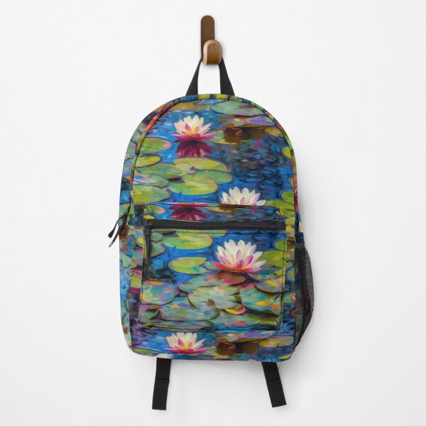 Item preview, Colorful water lilies impressionism designed and sold by Art by Lilia.