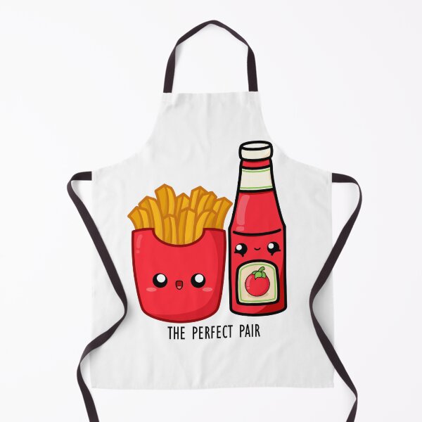 Item preview, Cute Cartoon French Fries || Cute Ketchup, The Perfect Pair || Kawai designed and sold by cookingwithten.