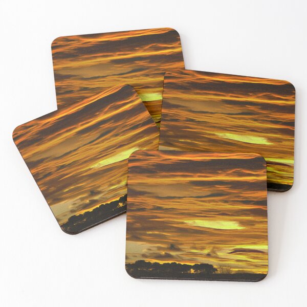 Item preview, Deep sunset with tree silhouettes. Image made only using lines. designed and sold by janesg.