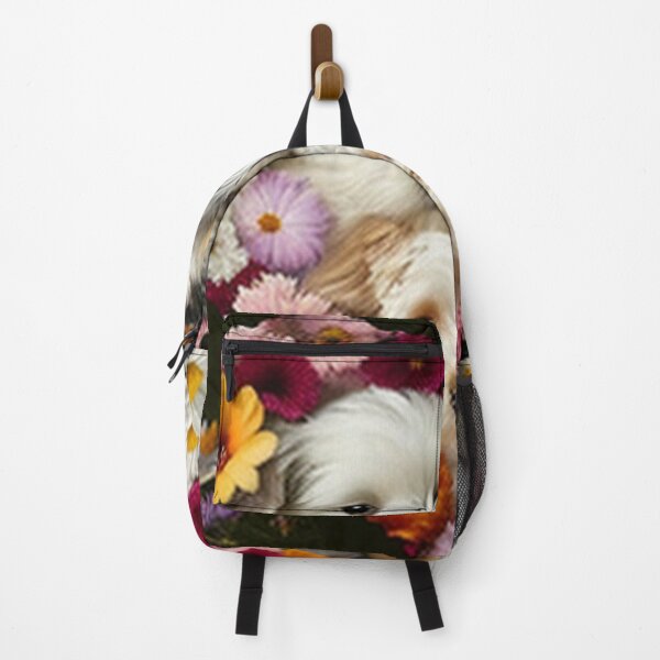Artikelvorschau,  Glückliche süße Welpen und Blumen mit Liebe von Brandon Cable entworfen und verkauft von BrandonArtWorld.