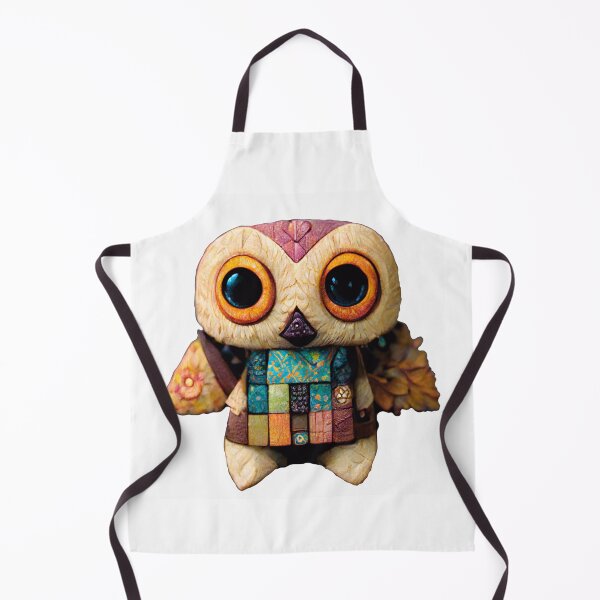 Item preview, Cute Patchwork Owl - Cream designed and sold by LeahTT.