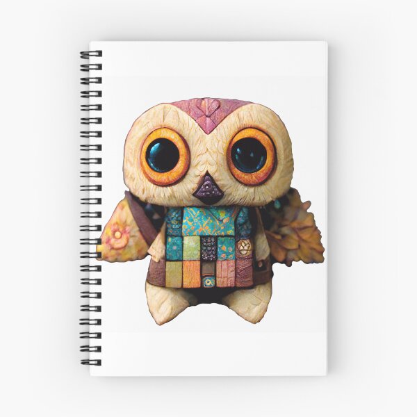 Item preview, Cute Patchwork Owl - Cream designed and sold by LeahTT.