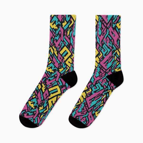 Item preview, LOUD Abstract 90s Graffiti Pattern designed and sold by SvahaDesigns.