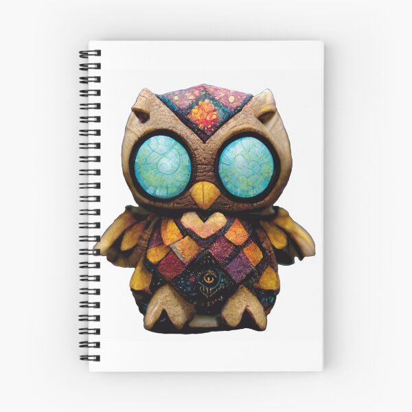 Item preview, Cute Patchwork Owl - Brown designed and sold by LeahTT.