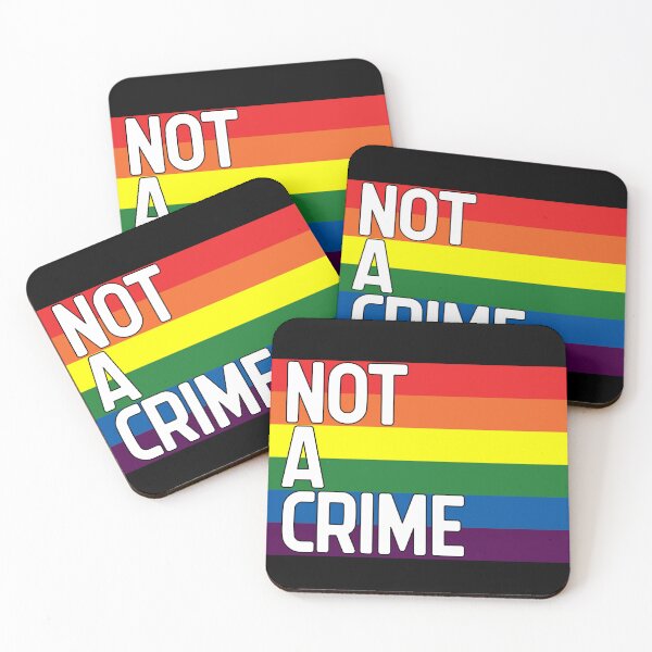 Item preview, Not A Crime LGBT+ Pride Month  designed and sold by Arienrod's Designs.