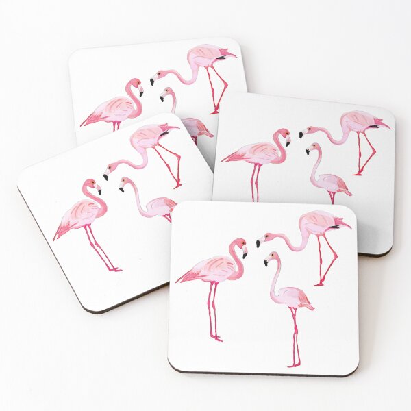 Item preview, Pink Flamingos - 3 Watercolor Birds - Painted Wildlife designed and sold by Susan Prolman.