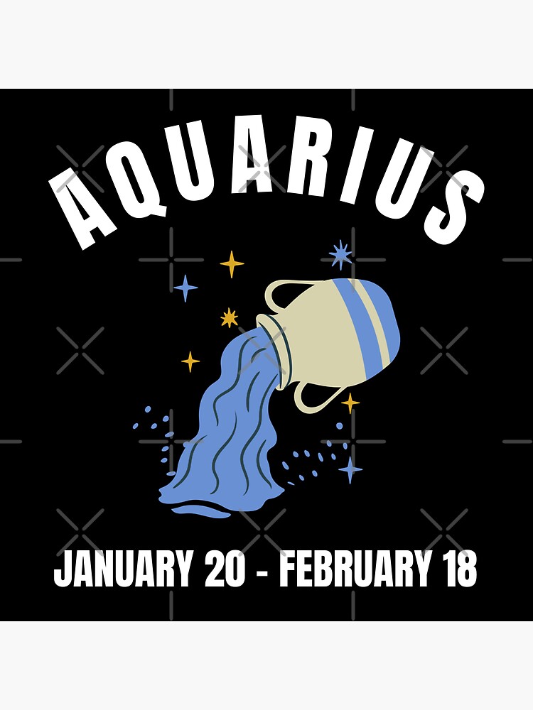 Aquarius star sign Sticker