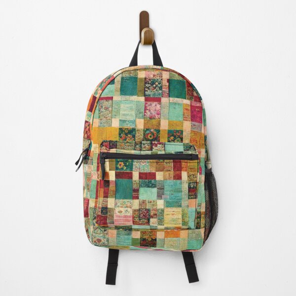 Item preview, Pastel Patchwork | Autumn Vintage Quilt Craft | Cottagecore designed and sold by LeahTT.