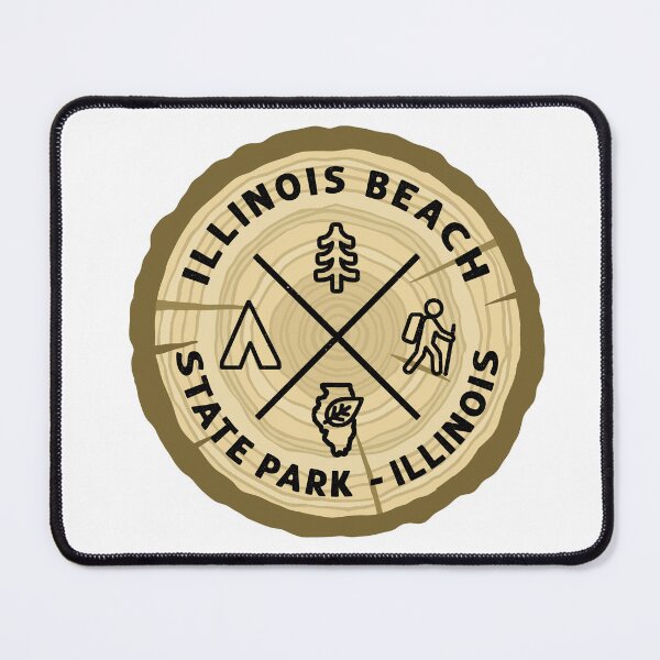 Item preview, Illinois Beach State Park Illinois Log Slice designed and sold by VanyaKar.