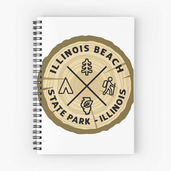 Item preview, Illinois Beach State Park Illinois Log Slice designed and sold by VanyaKar.