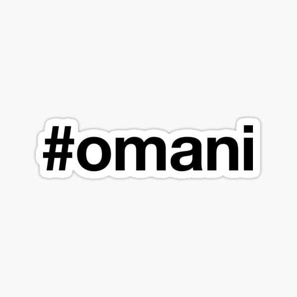 OMAN Hashtag Sticker
