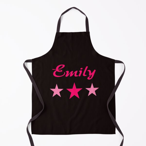 Artikelvorschau, Emily Mädchenname in Rosa mit rosa Sternen entworfen und verkauft von Jeallan Designs.