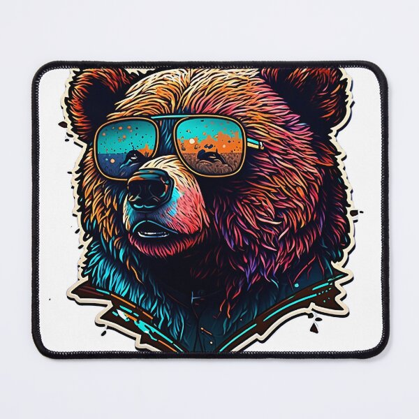Item preview, colored bear designed and sold by STICKER2DWORLD.