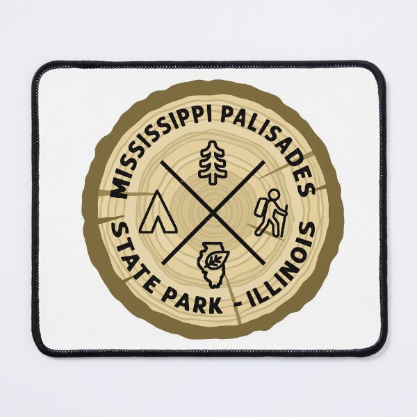 Item preview, Mississippi Palisades State Park Illinois Log Slice designed and sold by VanyaKar.