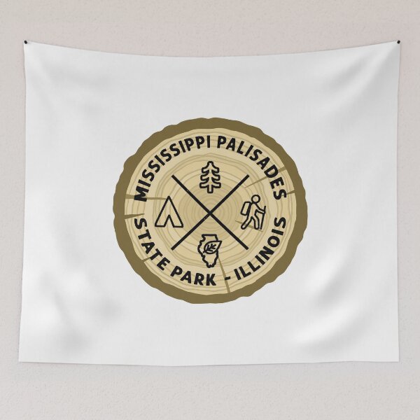 Item preview, Mississippi Palisades State Park Illinois Log Slice designed and sold by VanyaKar.