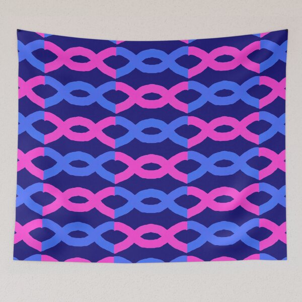 Item preview, Blue Pink side hexed designed and sold by awsomepatterns.