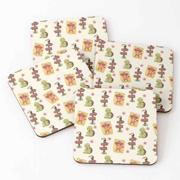 Item preview, Cute Summer Animals Pattern 9 designed and sold by SimpleWorksSK.