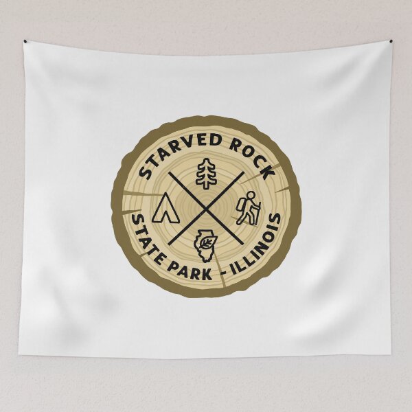 Item preview, Starved Rock State Park Illinois Log Slice designed and sold by VanyaKar.