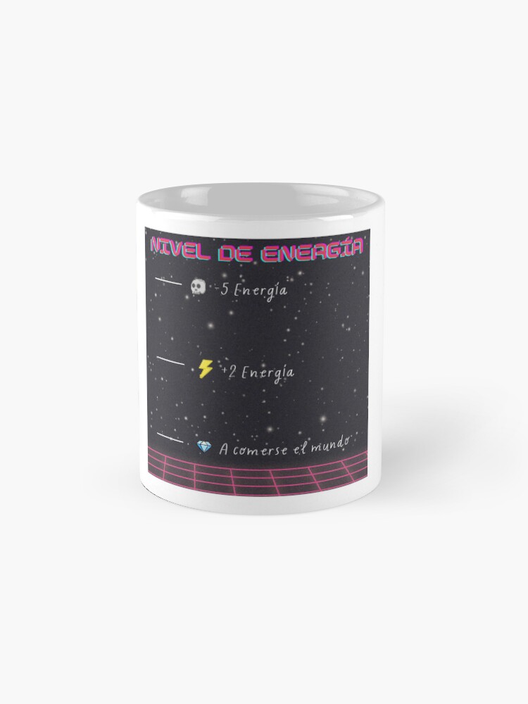 Imagen 4 de 6, Taza de café con la obra Nivel de Energía, diseñada y vendida por SaraPanacea.