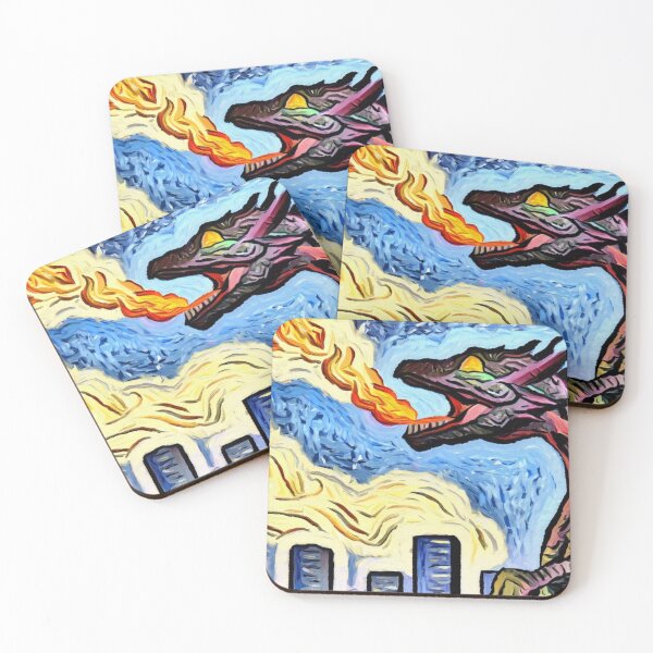 Item preview, Attacking Tokyo with Fire, Impressionist Artwork designed and sold by mintytees.
