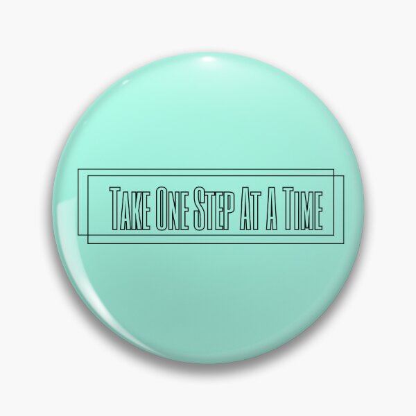 Item preview, Take One Step At Time Words Of Affirmation Sticker Magnet Design designed and sold by Saritas Boutique Shop.