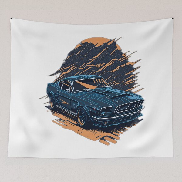 Item preview, Mustang Cobra Shelby Colourful Shades Highly Detailed Clean Vector Image designed and sold by RedArtG09.
