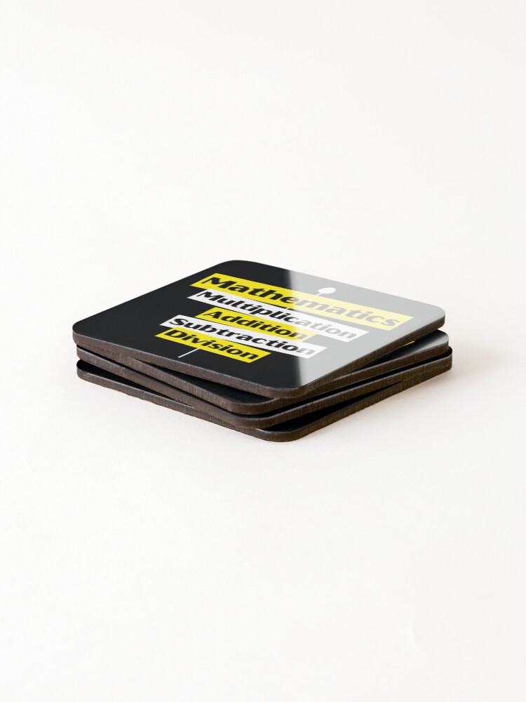 Thumbnail 4 of 5, Coasters (Set of 4), Mathematics designed and sold by MathVerge.