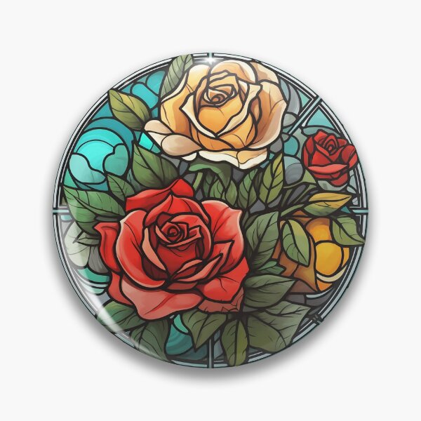 Artikelvorschau, Buntglas-Rosen entworfen und verkauft von DeliriousHope.