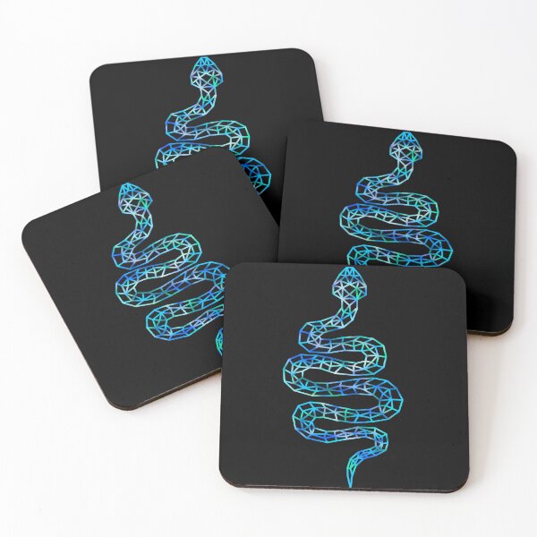 Item preview, blue snake as grid lines designed and sold by octo-PS.