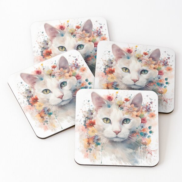 Item preview, Floral Cat: Charm and Nature. designed and sold by Casanova Originals.