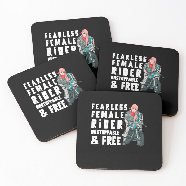 Item preview, Girl on motorcycle - Fearless Female Rider - Unstoppable & Free designed and sold by ElLocoMus.