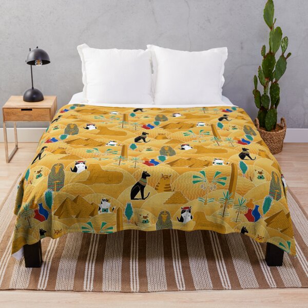 Item preview, Cats on vacation in ancient Egypt designed and sold by Vicki Dunlop.